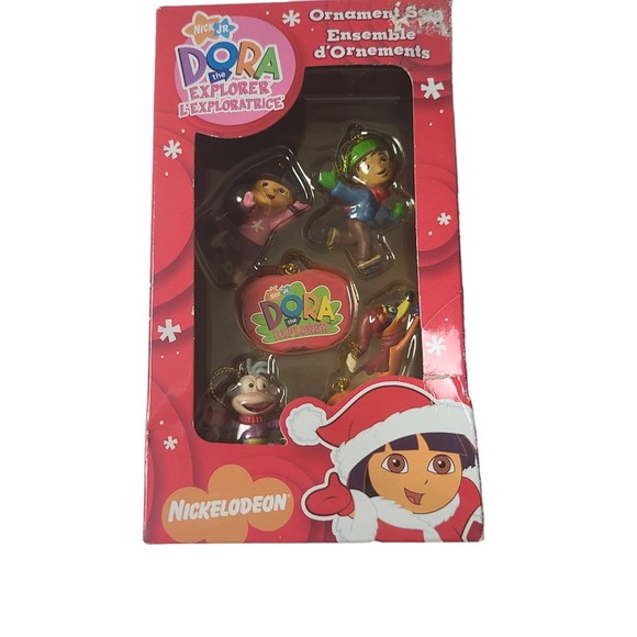 Nickelodeon Other - Nickelodeon Dora The Explorer Xmas Minature Ornament Set
